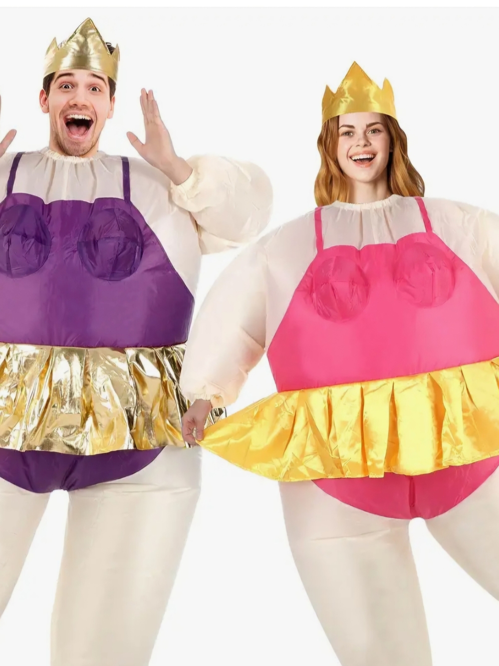 Inflatable Party Ballerina Costumes - BOTH Are Purple